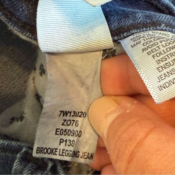 Lucky Brand Blue Denim Zip Pocket Brooke Legging Jean Size 25 - Picture 8 of 9